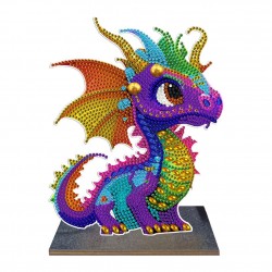 Wooden Colourful Dragon