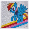 Diamond Art Kids Rainbow Dash Frame