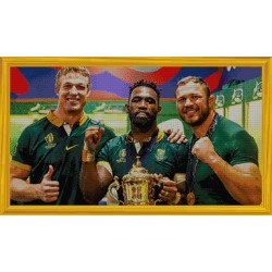 Bokke with Cup Framed 55x100cm
