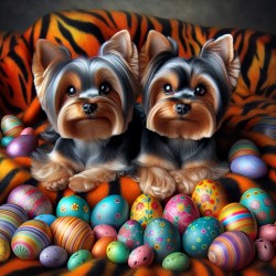 Easter Yorkies