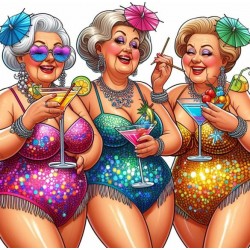 3 Fat ladies drinking...