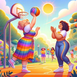 2  Ladies playing ball
