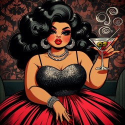 Fat lady martini