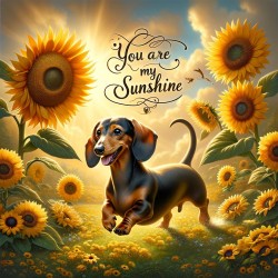 Your are my Sunshine dachshund