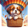 Pup in Basket