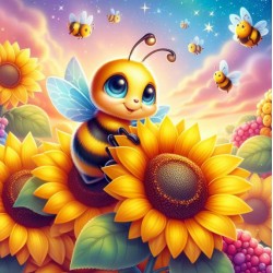 Bees and Sunflowers