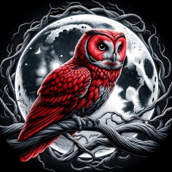 Owl and Moon