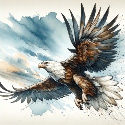 Eagle flying