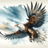Eagle flying