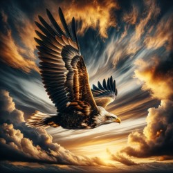 Eagle flying