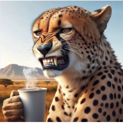 Cheetah Morning Coffee