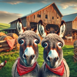 2 Donkeys