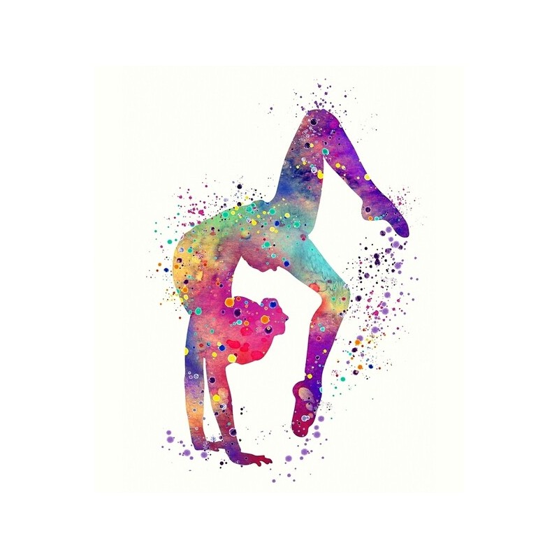 Colourful Gymnast