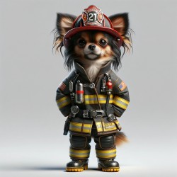 Chihuahua Fireman