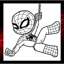 Kids Spiderman canvas to paint