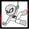 Kids Spiderman canvas to paint