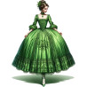 Lady in green dress