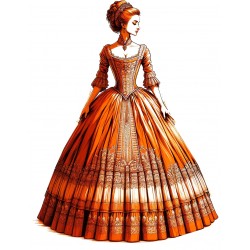 Lady in Orange dress