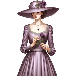 Lady in Purple