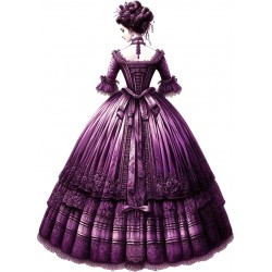 Lady in Purple Dress