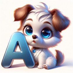 Letter A Dog