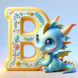 Letter B Dragon