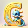 Letter C Dragon