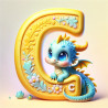 Letter C Dragon