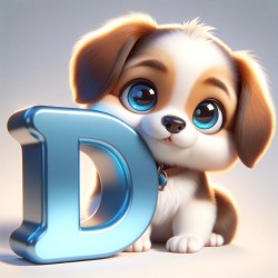 Letter D Dog