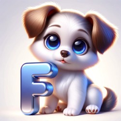 Letter F Dog
