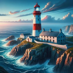 Lighthouse on Cliff