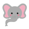 Cute Elephant Diamond Dot