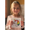 Mini Unicorn Diamond Art Kit 10x10cm | Beginner & Kids Diamond Painting