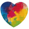 Heart Partial Cross Stitch 20x20cm