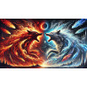 Fire & Ice Wolves Diamond Art Painting | In Stock & Ready to Ship | Diamond Art SA