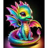 Cute Dragon Diamond Art Kit 30x40cm | In Stock Diamond Painting