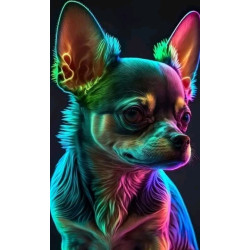 Colourful Chihuahua 30x50cm