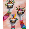 Cute Ostriches Diamond Art Kit 45x60cm | Fun Diamond Painting Hobby