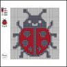 Cute Ladybug Diamond Art Kit 10x10cm | Beginner & Kids Diamond Painting