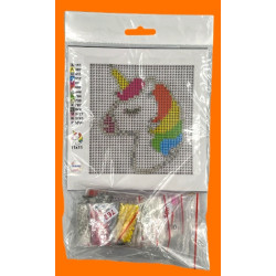 Mini Unicorn Diamond Art Kit 10x10cm | Beginner & Kids Diamond Painting