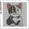 Cute Cat Diamond Art Kit 20x20cm | Beginner Diamond Painting