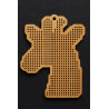 Wooden Giraffe Cross Stitch Keyring Kit | Beginner Friendly Craft