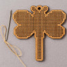 Wooden Dragonfly Cross Stitch Keyring Kit | Beginner Friendly Craft