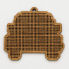 Wooden VW Car Cross Stitch Keyring Kit | Beginner Friendly Craft