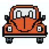 Wooden VW Car Cross Stitch Keyring Kit | Beginner Friendly Craft