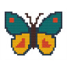 Wooden Butterfly  Cross Stitch Keyring Kit | Beginner Friendly Craft