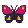 Wooden Butterfly  Cross Stitch Keyring Kit | Beginner Friendly Craft