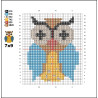 Wooden Owl Cross Stitch Keyring Kit | Beginner Friendly Craft