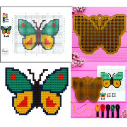 Wooden Butterfly Stitch...