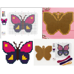 Wooden Butterfly 2 Stitch...